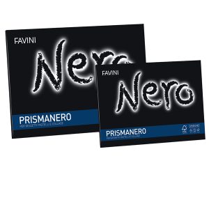Album Prismanero - 24x33cm - 10 fogli - 128gr - monoruvido - Favini - immagine 1