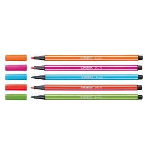 Pennarelli Pen 68 - colori assortiti - Stabilo - scatola in metallo 10 pezzi - immagine 2