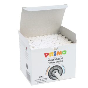 Gessetti tondi - ø 9x80 mm - bianco - Primo - Scatola 100 gessetti tondi - immagine 2
