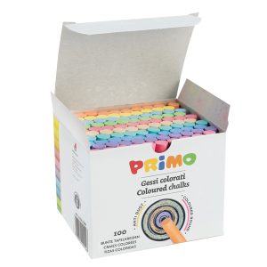 Gessetti tondi -  ø 9x80 mm - colorati - Primo - Scatola 100 gessetti tondi - immagine 1
