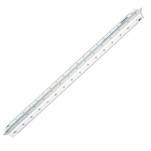 Scalimetro Isoteck - 30cm - per catasto - scale 1:500-1000-1250-1500-2000-2500 - Arda - immagine 1