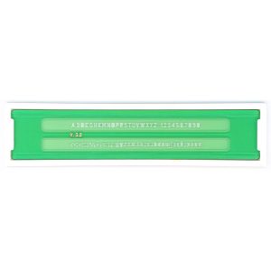 Normografo lettere e cifre Uni - 3,5mm - verde - Arda - immagine 1