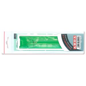 Normografo lettere e cifre Uni - 10mm - verde - Arda - immagine 2