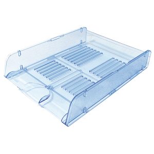 Vaschetta portacorrispondenza TR25310 - 26 x 34 x 6 cm - azzurro trasparente - Arda - immagine 1