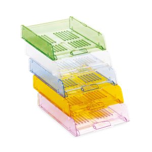 Vaschetta portacorrispondenza TR25310 - 26 x 34 x 6 cm - azzurro trasparente - Arda - immagine 2