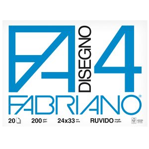 Album F4 - 24x33cm - 200gr - 20 fogli - ruvido - Fabriano - immagine 1