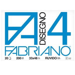 Album F4 - 33x48cm - 200gr - 20 fogli - ruvido - Fabriano - immagine 1