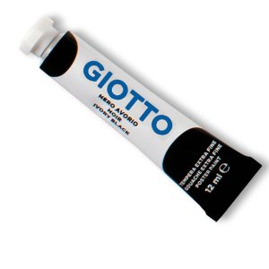 Tempera Tubo 4 - 12ml - nero - Giotto - immagine 1