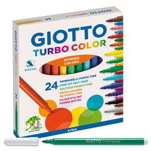 Pennarelli Turbo Color - punta ø2,8mm - colori assortiti - Giotto - astuccio 24 pezzi - immagine 1