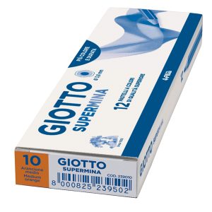 Pastello Supermina - mina 3,8 mm - arancione medio 10 - Giotto - immagine 2