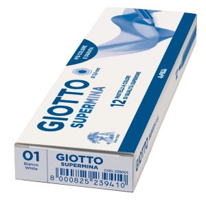 Pastello Supermina - mina 3,8 mm - bianco 01 - Giotto - immagine 2
