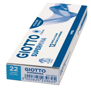 Pastello Supermina - mina 3,8 mm - celeste 22 - Giotto - immagine 2