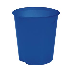 Cestino gettacarte E020 Modula - altezza 32,5 cm - diametro 31 cm - 16,5 L - blu - Fellowes - immagine 1