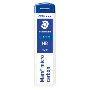 Astuccio 12 Mine Mars Micro - mina 0,7mm - gradazione HB - Staedtler - conf. 12 astucci - immagine 1