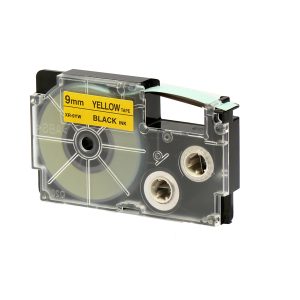 Nastro - 9 mm x 8 mt - nero/giallo - Casio - immagine 1
