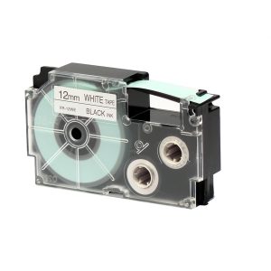 Nastro - 12 mm x 8 mt - nero/bianco - Casio - immagine 1