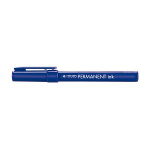 Marcatore Tratto Permanent Ink - punta tonda 2,00mm - blu - Tratto - conf. 12 pezzi - immagine 1