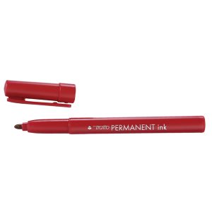 Marcatore Tratto Permanent Ink - punta tonda 2,00mm - rosso - Tratto - conf. 12 pezzi - immagine 3