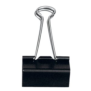 Molla Double Clips - 3,2 cm - nero - Lebez - conf. 12 pezzi - immagine 2