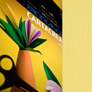 Cartoncino CartaCrea - 35x50cm - 220gr - onice 117 - Fabriano - blister 10 fogli - immagine 1