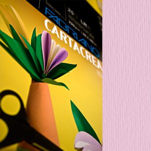 Cartoncino CartaCrea - 35x50cm - 220gr - rosa 116 - Fabriano - blister 10 fogli - immagine 1