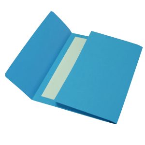 Cartelline a busta - cartoncino Bristol 200 gr - 26x34 cm - azzurro - Cartotecnica del Garda - conf. 25 pezzi - immagine 1