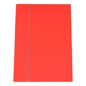 Cartellina con elastico - cartone plastificato - 35 x 50 cm - rosso - Cartotecnica del Garda - immagine 1