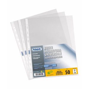Buste forate Special PP - Linear - buccia - 22x30 cm - trasparente - Favorit - conf. 50 pezzi - immagine 1