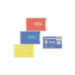 Porta Cards rigido - PVC - 8,5x5,4 cm - semitrasparente - Favorit - immagine 1