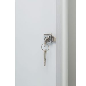 Bacheca per interni ultrapiatta - fondo in metallo magnetico bianco - 4 fogli A4 - verticale - Nobo - immagine 3
