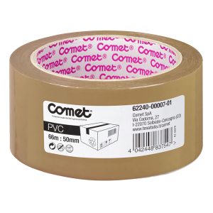 Nastro adesivo - 5 cm x 66 m - PVC - avana - Comet - immagine 1