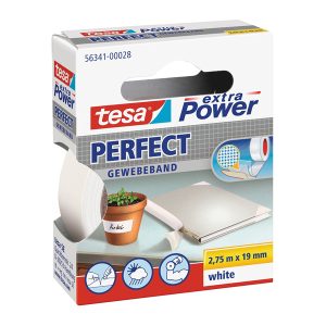 Nastro adesivo telato XP Perfect - 1,9 cm x 2,7 m - bianco - Tesa - immagine 1