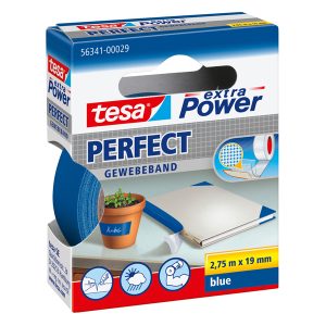 Nastro adesivo telato XP Perfect - 1,9 cm x 2,7 m - blu - Tesa - immagine 1