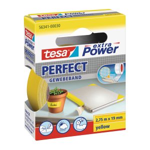 Nastro adesivo telato XP Perfect - 1,9 cm x 2,7 m - giallo - Tesa - immagine 1