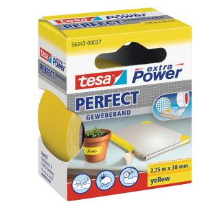 Nastro adesivo telato XP Perfect - 3,8 cm x 2,7 m - giallo -Tesa - immagine 1
