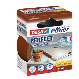 Nastro adesivo telato XP Perfect - 3,8 cm x 2,7 m - marrone - Tesa - immagine 1