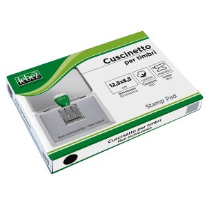 Cuscinetto per timbri - 12,5 x 8,5 cm - neutro - Lebez - immagine 1