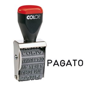 Timbro 04000/W Polinomio - 12 diciture 4 mm - Colop® - immagine 1