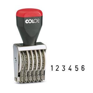 Timbro 04006 Numeratore - 6 colonne 4 mm - Colop - immagine 1