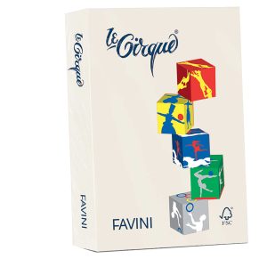 Carta Le Cirque - A4 - 160 gr - avorio pastello 110 - Favini - conf. 250 fogli - immagine 1