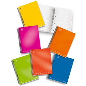 Maxiquaderno Monocromo - A4 - 100 fogli - 80gr - 1 rigo - 4 fori - spiralato - Pigna - immagine 1