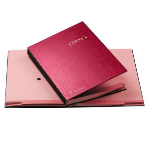 Libro firma - 14 intercalari rinforzati - 24x34 cm - rosso - Fraschini - immagine 1