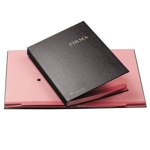Libro firma - 14 intercalari rinforzati - 24x34 cm - nero - Fraschini - immagine 1