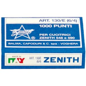 Punti Zenith 130/E S100 - 6/4 - acciaio naturale - metallo - Zenith - conf. 1000 punti - immagine 1