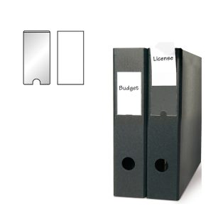 Portaetichette adesivo - 55 x 102 mm - trasparente - Djois - conf. 6 pezzi - immagine 1