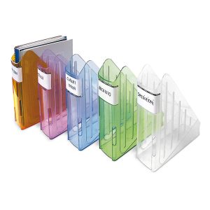 Portariviste Classic - 29,5 x 27 cm - dorso 7,5 cm - cristallo - Arda - immagine 1