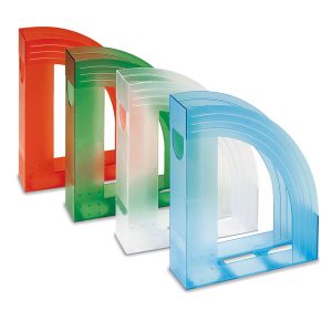 Portariviste E803 - 24,5 x 30 cm - dorso 7,5 cm - trasparente azzurro - Fellowes - immagine 1