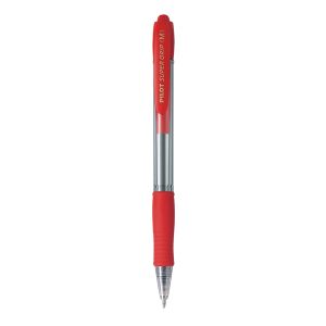 Penna a sfera a scatto Supergrip - punta media 1,0mm - rosso - pilot - immagine 1