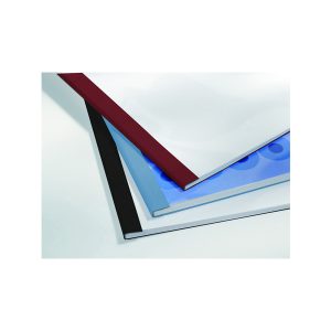 Cartelline termiche Business Line - 3 mm - leather blu - GBC - scatola 100 pezzi - immagine 1