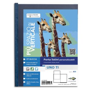 Portalistini personalizzabile Uno TI - 35x50 cm - 12 buste - blu - Sei Rota - immagine 1
